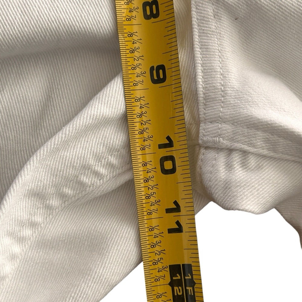 Express Ladies‎ Size 4R Y2K Style Preppy Relaxed White Straight low Rise Jeans - Picture 9 of 16